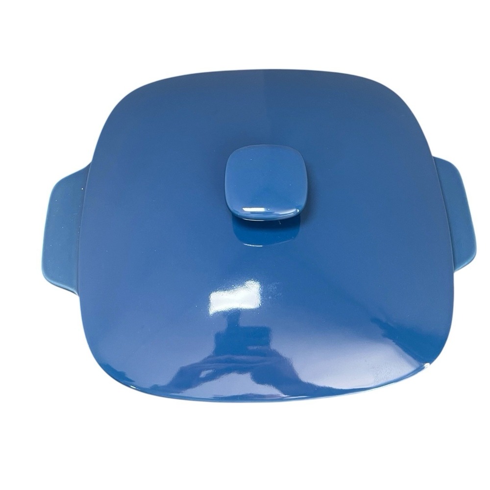 Emeril's Table by Gorham NWOB Blue Covered Casserole Oven To Table Dish 10x10x4